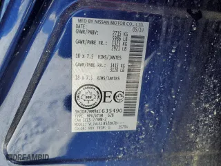 2019 Nissan Pathfinder S with VIN 5N1DR2MM9KC635490, listed as a Copart auction lot 52157255 with 140,433 mi miles and Salvage Title. Bid and sale history available at carsss.com. Image 12.