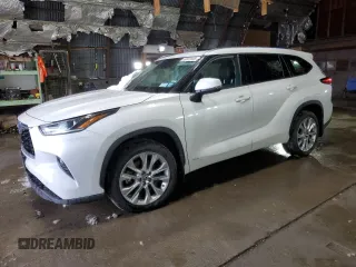 2022 Toyota Highlander Hybrid Limited with VIN 5TDXBRCH6NS545719, listed as a Copart auction lot 46973565 with 96,857 mi miles and Salvage title. Bid and sale history available at DreamBid. Image 1.