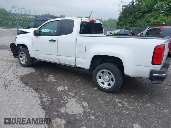 2021 Chevrolet Colorado 2WD Work Truck with VIN 1GCHSBEA9M1104836, listed as a IAAI auction lot 42273670 with 60,646 mi miles and . Bid and sale history available at DreamBid. Image 3.