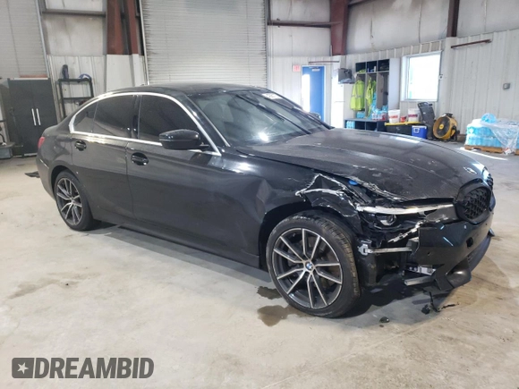 2019 BMW 3 Series 330i xDrive with VIN WBA5R7C57KAJ87310, listed as a Copart auction lot 42261105 with 0 mi miles and Salvage Title. Bid and sale history available at carsss.com. Image 4.