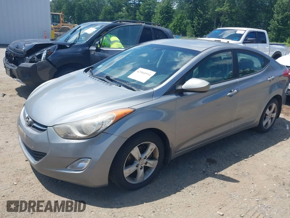 2012 Hyundai Elantra Limited with VIN KMHDH4AE2CU357779, listed as a IAAI auction lot 42560594 with 118,794 mi miles and . Bid and sale history available at DreamBid. Image 2.