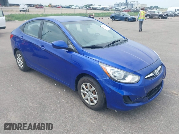 2013 Hyundai Accent GLS with VIN KMHCT4AEXDU422146, listed as a IAAI auction lot 42458301 with 177,335 mi miles and . Bid and sale history available at DreamBid. Image 1.