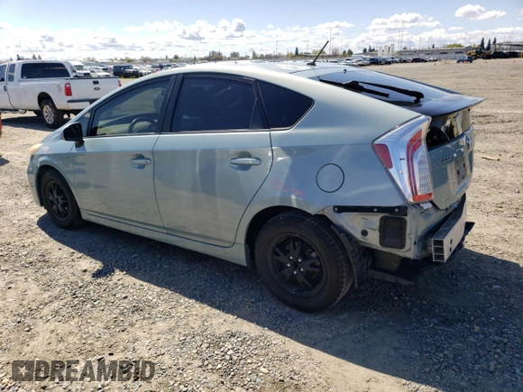 2013 Toyota Prius One with VIN JTDKN3DUXD1667277, listed as a Copart auction lot 51696965 with 169,981 mi miles and Salvage Title. Bid and sale history available at carsss.com. Image 2.