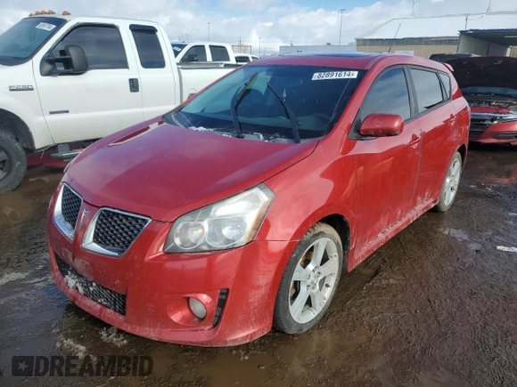 2009 Pontiac Vibe with VIN 5Y2SN67059Z430800, listed as a Copart auction lot 82891614 with 140,496 mi miles and Clean title. Bid and sale history available at DreamBid. Image 1.