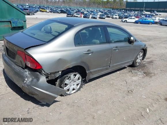 2006 Honda Civic Sdn LX with VIN JHMFA16586S002123, listed as a IAAI auction lot 41918522 with 108,546 mi miles. Bid and sale history available at carsss.com. Image 4.