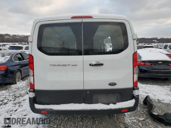 2023 Ford Transit Cargo with VIN 1FTBR1Y86PKB57061, listed as a Copart auction lot 82425824 with Not Provided miles and Salvage Title. Bid and sale history available at DreamBid. Image 6.