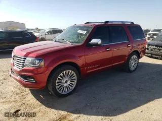 2015 Lincoln Navigator with VIN 5LMJJ2JT3FEJ11989, listed as a Copart auction lot 74520934 with 126,280 mi miles and Salvage Title. Bid and sale history available at carsss.com. Image 1.