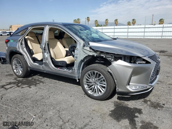 2021 Lexus RX with VIN 2T2JGMDA9MC064085, listed as a Copart auction lot 47303925 with NaN miles and Salvage Title. Bid and sale history available at carsss.com. Image 4.