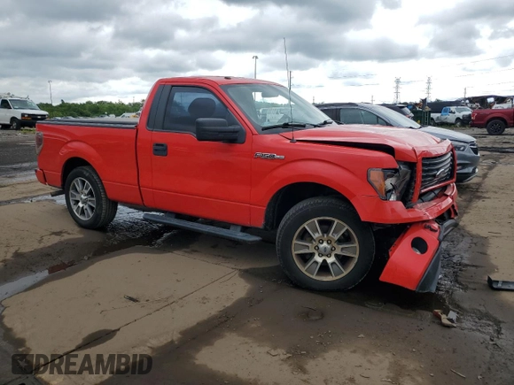 2014 Ford F-150 XL with VIN 1FTMF1CM7EKF34810, listed as a Copart auction lot 61783295 with 64,500 mi miles and Clean title. Bid and sale history available at DreamBid. Image 4.