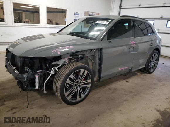 2019 Audi SQ5 Prestige with VIN WA1C4AFY6K2007959, listed as a Copart auction lot 81165313 with 47,470 mi miles and . Bid and sale history available at DreamBid. Image 1.
