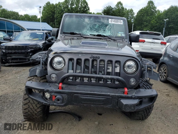 2018 Jeep Wrangler Unlimited Sahara with VIN 1C4BJWEG4JL822007, listed as a Copart auction lot 61450915 with 91,148 mi miles and Salvage title. Bid and sale history available at DreamBid. Image 5.
