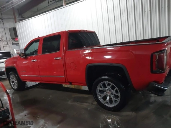 2018 GMC Sierra 1500 SLT with VIN 3GTU2NEJ1JG439957, listed as a IAAI auction lot 41465370 with 57,035 mi miles. Bid and sale history available at carsss.com. Image 15.