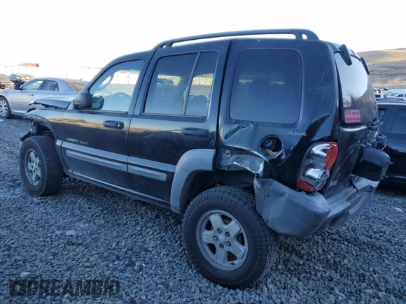 2002 Jeep Liberty Sport with VIN 1J4GL48K42W156247, listed as a Copart auction lot 86321124 with 0 mi miles and Salvage Title. Bid and sale history available at carsss.com. Image 2.
