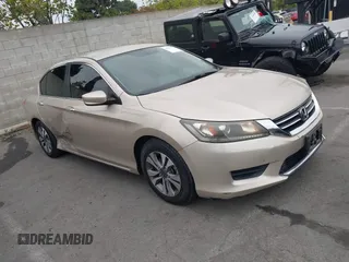 2013 Honda Accord LX z VIN 1HGCR2F30DA160087, wystawiony jako IAAI lot #42275777 z przebiegiem 123 460 mil mil oraz . Historia ofert i sprzedaży dostępna na DreamBid. Obrazek 1.
