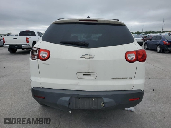 2012 Chevrolet Traverse LS with VIN 1GNKRFED7CJ157270, listed as a Copart auction lot 51219255 with Not Provided miles and Salvage Title. Bid and sale history available at DreamBid. Image 6.
