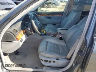 2001 BMW 7 Series 740iA with VIN WBAGG83421DN87364, listed as a Copart auction lot 44462125 with 123,519 mi miles and Salvage Title. Bid and sale history available at carsss.com. Image 7.