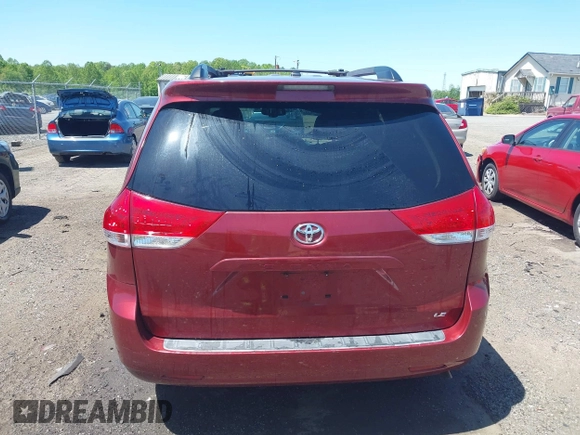 2012 Toyota Sienna LE AAS with VIN 5TDKK3DC9CS203298, listed as a IAAI auction lot 42070158 with 266,202 mi miles and . Bid and sale history available at DreamBid. Image 17.