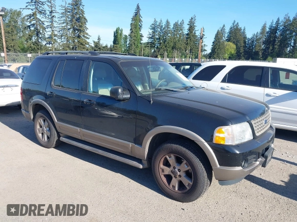 2003 Ford Explorer Eddie Bauer с VIN 1FMDU74K93UB82803, выставлен на аукционе IAAI как лот 42174604 с пробегом 166 269 миль миль и . История ставок и продаж доступна на DreamBid. Изображение 1.