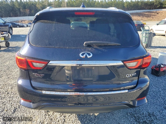 2018 Infiniti QX60 with VIN 5N1DL0MN2JC531856, listed as a Copart auction lot 49911895 with 65,405 mi miles and Salvage Title. Bid and sale history available at carsss.com. Image 6.