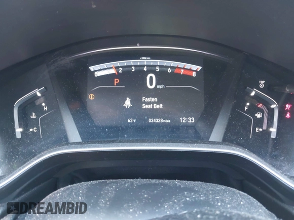 2019 Honda CR-V EX with VIN 7FARW1H59KE029257, listed as a IAAI auction lot 41762869 with 34,328 mi miles. Bid and sale history available at carsss.com. Image 7.