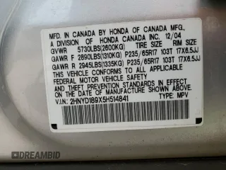 2005 Acura MDX Touring with VIN 2HNYD189X5H514841, listed as a Copart auction lot 45206005 with 199,521 mi miles and Clean Title. Bid and sale history available at carsss.com. Image 13.