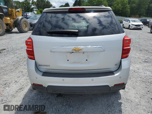 2017 Chevrolet Equinox LT with VIN 2GNALCEK8H1605236, listed as a Copart auction lot 57721904 with 87,316 mi miles and Salvage Title. Bid and sale history available at carsss.com. Image 6.