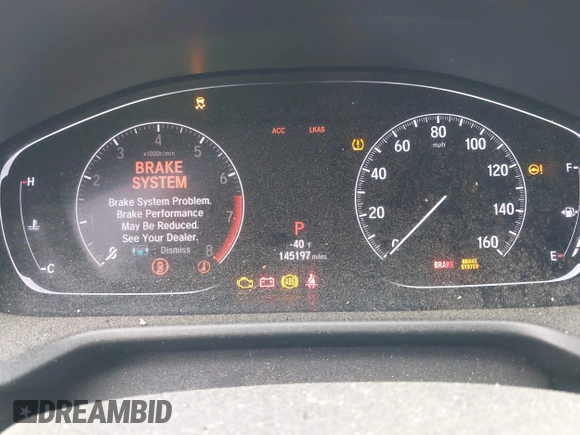 2019 Honda Accord Sport with VIN 1HGCV1F32KA021663, listed as a IAAI auction lot 42562408 with 145,197 mi miles and . Bid and sale history available at DreamBid. Image 7.