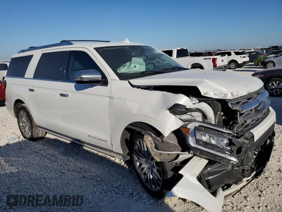 2023 Ford Expedition Max Platinum z VIN 1FMJK1M86PEA10044, wystawiony jako Copart lot #73521304 z przebiegiem 46 467 mil mil oraz Szkoda całkowita • Salvage title. Historia ofert i sprzedaży dostępna na DreamBid. Obrazek 4.