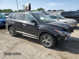 2019 Infiniti QX60 Pure with VIN 5N1DL0MN4KC570093, listed as a Copart auction lot 55215625 with 103,646 mi miles and Salvage title. Bid and sale history available at DreamBid. Image 4.
