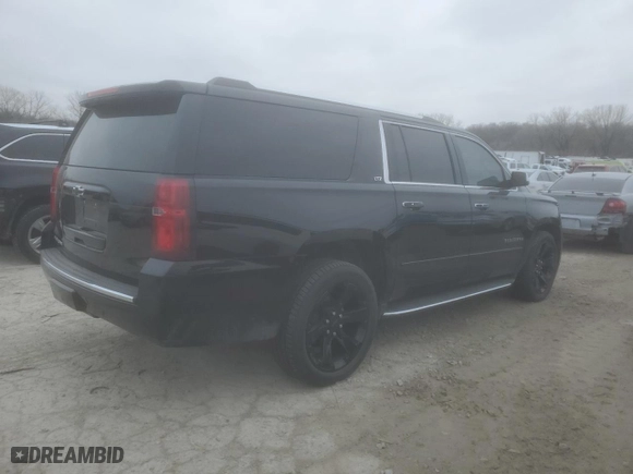 2016 Chevrolet Suburban LTZ with VIN 1GNSKJKC9GR467026, listed as a Copart auction lot 43915255 with 95,636 mi miles and Salvage Title. Bid and sale history available at carsss.com. Image 3.