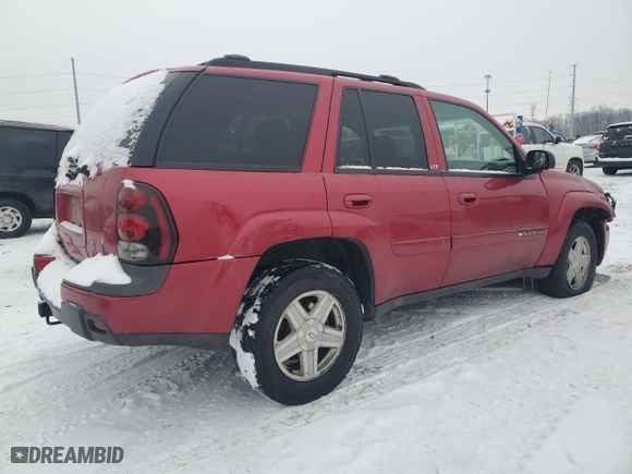 2002 Chevrolet TrailBlazer LS with VIN 1GNDT13S322351074, listed as a Copart auction lot 88994485 with 124,593 mi miles and Salvage Title. Bid and sale history available at carsss.com. Image 3.