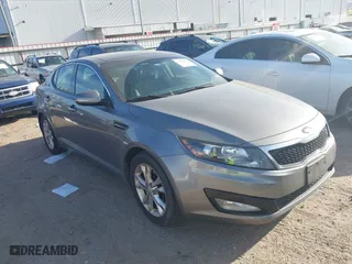 2013 Kia Optima EX with VIN 5XXGN4A75DG258716, listed as a IAAI auction lot 41815091 with 178,589 mi miles. Bid and sale history available at carsss.com. Image 1.