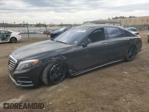 2017 Mercedes-Benz S 550 with VIN WDDUG8FB8HA314995, listed as a Copart auction lot 47181875 with 66,830 mi miles and Salvage Title. Bid and sale history available at carsss.com. Image 1.