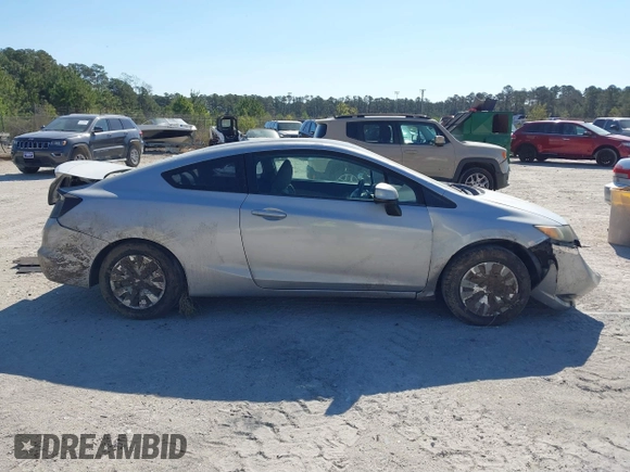 2012 Honda Civic Cpe LX with VIN 2HGFG3B5XCH530848, listed as a IAAI auction lot 41855000 with 110,145 mi miles. Bid and sale history available at carsss.com. Image 14.