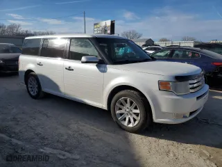 2010 Ford Flex SEL with VIN 2FMGK5CC0ABA91732, listed as a Copart auction lot 46924885 with 218,177 mi miles and Salvage Title. Bid and sale history available at carsss.com. Image 4.