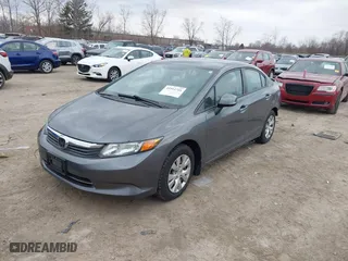 2012 Honda Civic Sdn LX with VIN 19XFB2F5XCE075657, listed as a IAAI auction lot 41911711 with 180,964 mi miles. Bid and sale history available at carsss.com. Image 18.