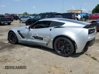 2015 Chevrolet Corvette Z06 2LZ with VIN 1G1YR2D65F5601184, listed as a Copart auction lot 64979444 with 38,080 mi miles and Salvage Title. Bid and sale history available at carsss.com. Image 2.