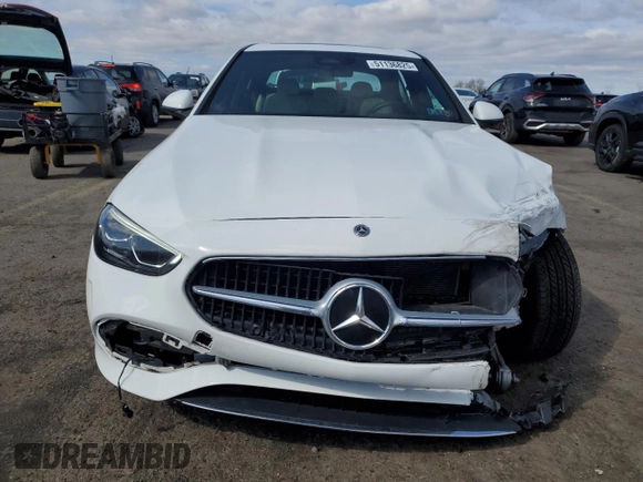 2023 Mercedes-Benz C 300 with VIN W1KAF4HB3PR125456, listed as a Copart auction lot 51136825 with 28,186 mi miles and Salvage Title. Bid and sale history available at DreamBid. Image 5.