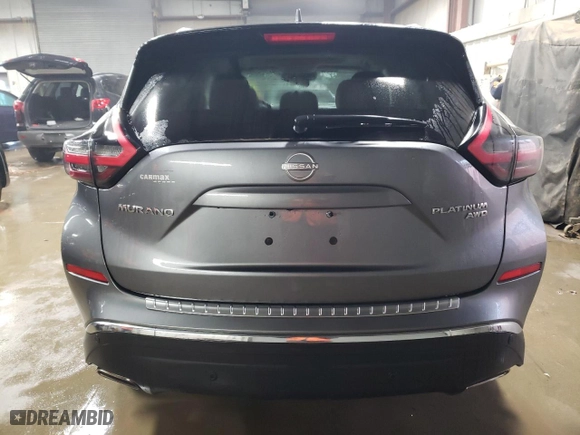 2023 Nissan Murano Platinum with VIN 5N1AZ2DS8PC126726, listed as a Copart auction lot 84636174 with 6,941 mi miles and Salvage Title. Bid and sale history available at carsss.com. Image 6.