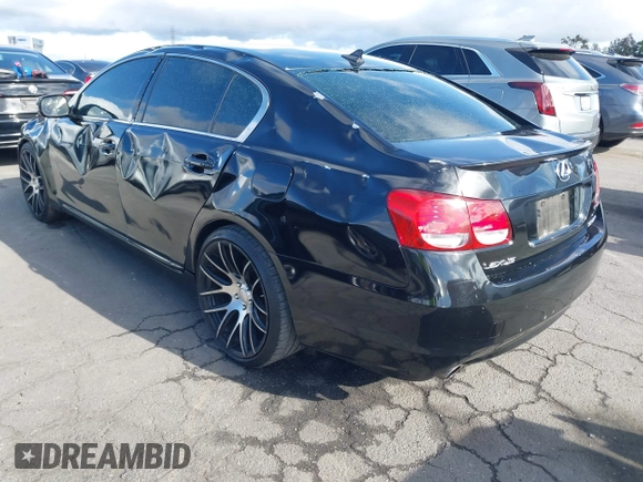 2008 Lexus GS 350 with VIN JTHBE96SX80041253, listed as a IAAI auction lot 41935026 with 144,005 mi miles. Bid and sale history available at carsss.com. Image 3.
