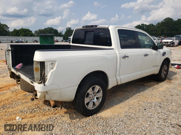 2017 Nissan Titan SV with VIN 1N6AA1EK6HN528431, listed as a Copart auction lot 59237645 with 105,940 mi miles and Salvage title. Bid and sale history available at DreamBid. Image 3.