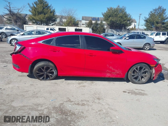 2020 Honda Civic Sedan Sport with VIN 2HGFC2F89LH550311, listed as a IAAI auction lot 41641862 with 100,175 mi miles. Bid and sale history available at carsss.com. Image 13.