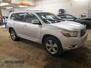 2008 Toyota Highlander Sport with VIN JTEES43AX82103336, listed as a Copart auction lot 60317085 with 178,437 mi miles and Salvage title. Bid and sale history available at DreamBid. Image 4.