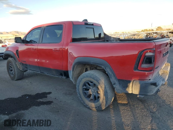 2021 Ram 1500 TRX with VIN 1C6SRFU93MN820101, listed as a Copart auction lot 86768004 with 34,960 mi miles and Salvage Title. Bid and sale history available at carsss.com. Image 2.