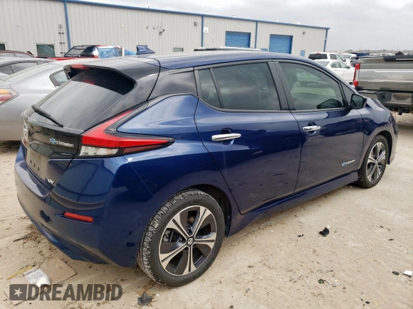 2018 Nissan LEAF S with VIN 1N4AZ1CP6JC301337, listed as a Copart auction lot 54556445 with 29,715 mi miles and Salvage Title. Bid and sale history available at DreamBid. Image 3.