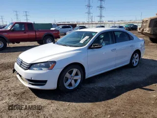 2012 Volkswagen Passat SE with VIN 1VWBH7A35CC047463, listed as a Copart auction lot 47857325 with 126,907 mi miles and Salvage Title. Bid and sale history available at carsss.com. Image 1.