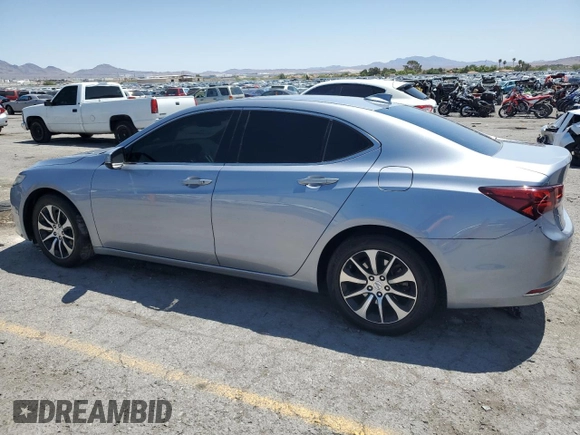 2015 Acura TLX with VIN 19UUB1F37FA026831, listed as a Copart auction lot 58737345 with 113,436 mi miles and Salvage title. Bid and sale history available at DreamBid. Image 2.