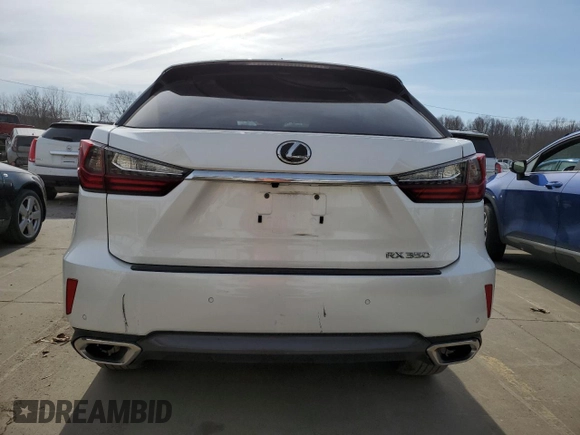 2017 Lexus RX with VIN JTJBZMCA5H2016086, listed as a Copart auction lot 46939925 with 96,919 mi miles and Salvage Title. Bid and sale history available at carsss.com. Image 6.