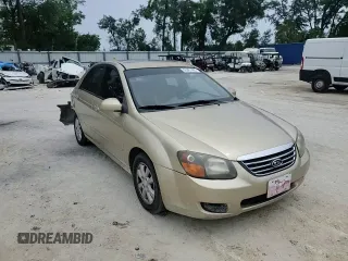2009 Kia Spectra EX with VIN KNAFE221X95648679, listed as a Copart auction lot 55967485 with 182,740 mi miles and Non Repairable. Bid and sale history available at DreamBid. Image 14.