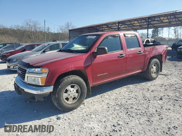 2004 GMC Canyon 1SB SLE Z85 with VIN 1GTCS136248111721, listed as a Copart auction lot 44143595 with 198,030 mi miles and Salvage Title. Bid and sale history available at carsss.com. Image 1.